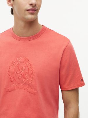 Мужские футболки Tommy Hilfiger Laurel Leaf Logo Garment-Dyed T-Shirt — фото 3