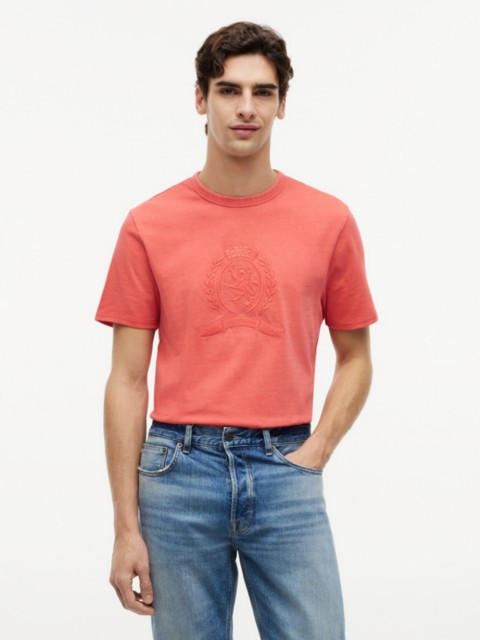 Мужские футболки Tommy Hilfiger Laurel Leaf Logo Garment-Dyed T-Shirt