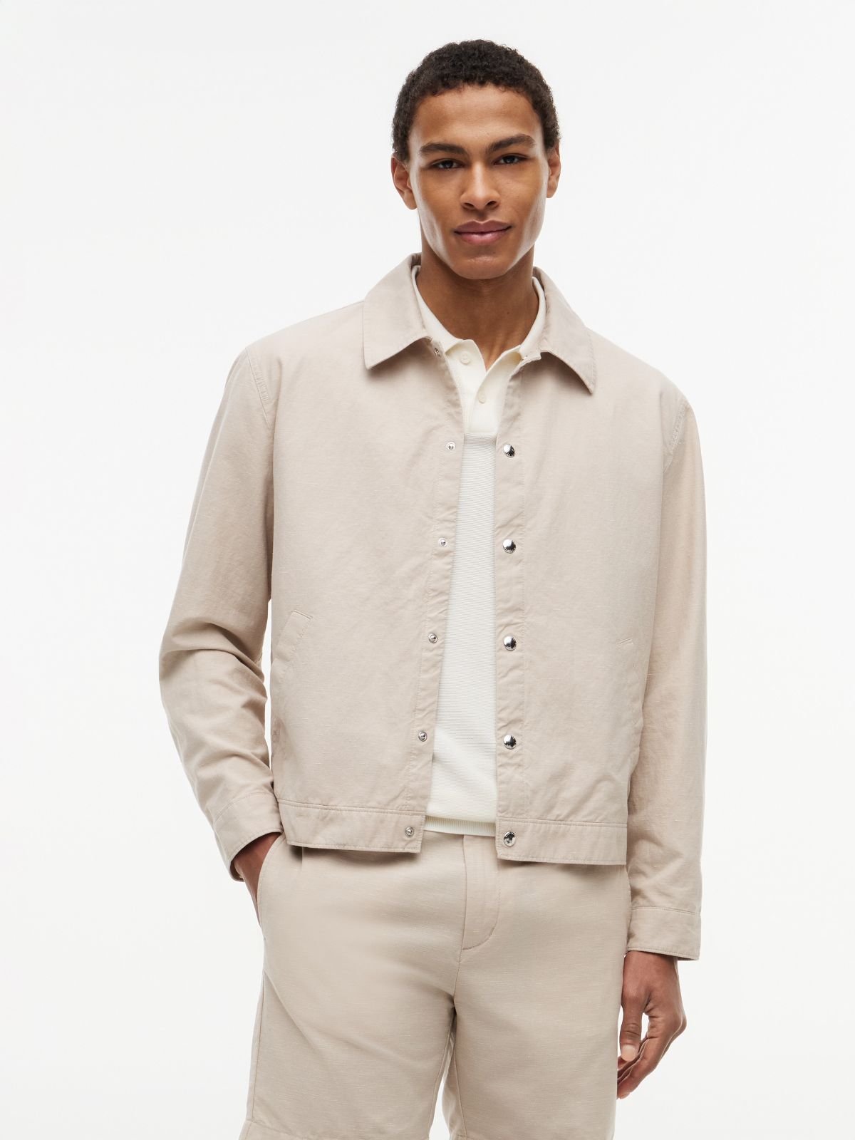 Cotton-Linen Blend Ivy Jacket — Gentle Gold