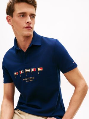 Мужские топы Tommy Hilfiger Regular Fit Nautical Flag Pique Polo — фото 2