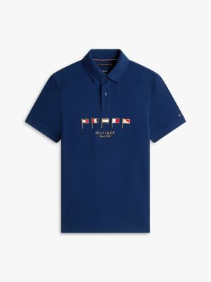 Мужские топы Tommy Hilfiger Regular Fit Nautical Flag Pique Polo — фото 5