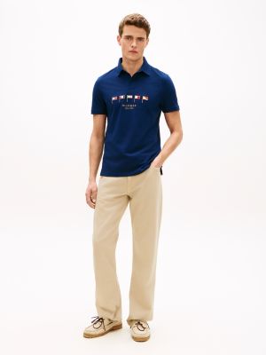 Мужские топы Tommy Hilfiger Regular Fit Nautical Flag Pique Polo — фото 3