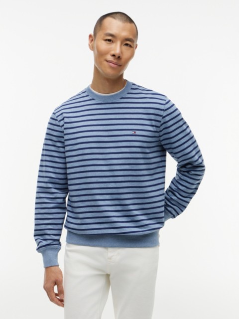 Мужские худи Tommy Hilfiger Striped Terry Crewneck Sweatshirt
