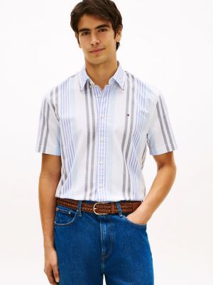 Regular Fit Stripe Oxford Shirt