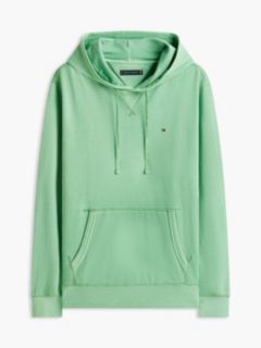 Garment-Washed Terry Hoodie — Fort Green 5