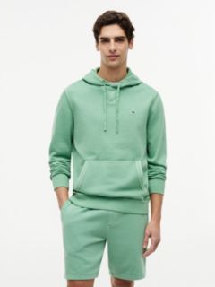 Garment-Washed Terry Hoodie — Fort Green 1