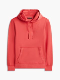 Garment-Washed Terry Hoodie — Coral 5