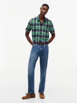 Мужские рубашки Tommy Hilfiger Regular Fit Bold Plaid Oxford Shirt — фото 2