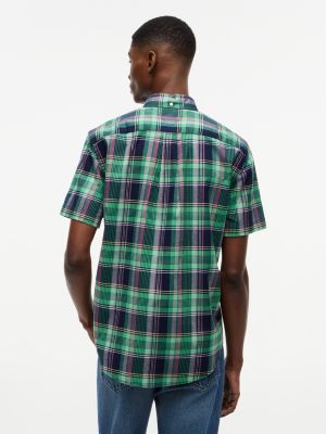 Мужские рубашки Tommy Hilfiger Regular Fit Bold Plaid Oxford Shirt — фото 4