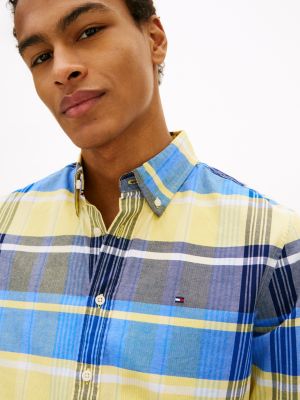 Мужские рубашки Tommy Hilfiger Regular Fit Plaid Stretch Oxford Shirt — фото 2