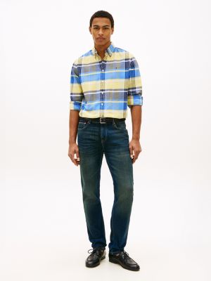 Мужские рубашки Tommy Hilfiger Regular Fit Plaid Stretch Oxford Shirt — фото 3