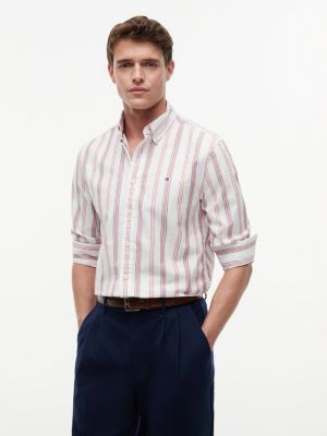 Regular Fit Stripe Stretch Oxford Shirt from Tommy Hilfiger - $44.75