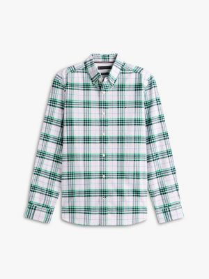 Regular Fit Plaid Stretch Oxford Shirt | Tommy Hilfiger