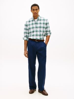 Regular Fit Plaid Stretch Oxford Shirt | Tommy Hilfiger