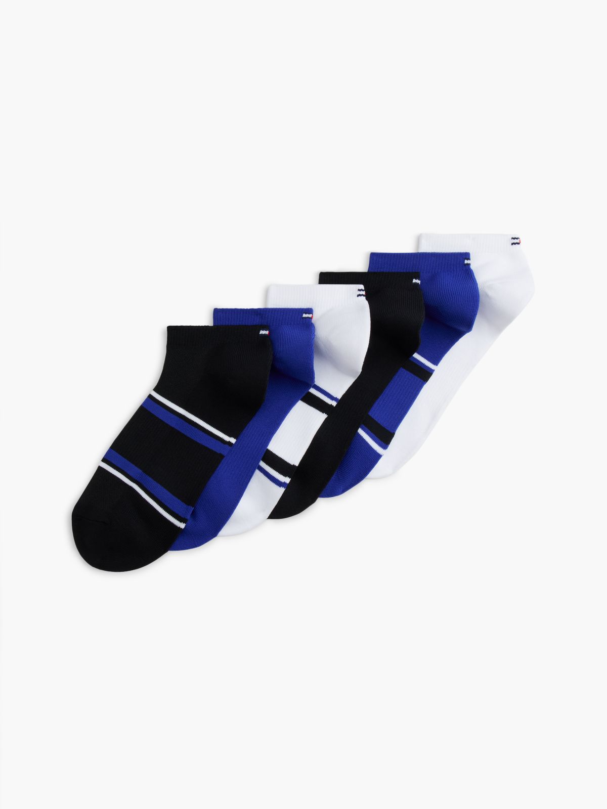 Sport Ankle Sock 6-Pack — Deep Black Multi