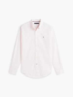 Мужские рубашки Tommy Hilfiger Regular Fit Striped All-Day Shirt — фото 5