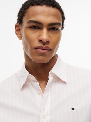 Мужские рубашки Tommy Hilfiger Regular Fit Striped All-Day Shirt — фото 3