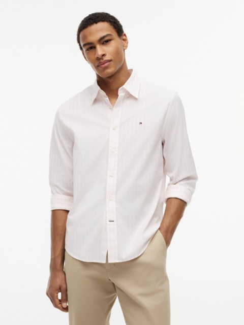Мужские рубашки Tommy Hilfiger Regular Fit Striped All-Day Shirt