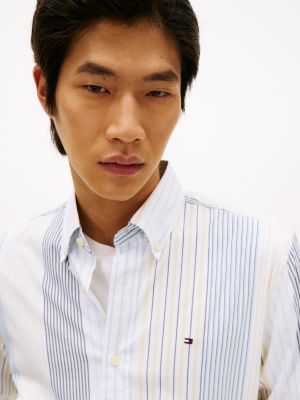Мужские рубашки Tommy Hilfiger Regular Fit Mix Stripe All-Day Shirt — фото 2