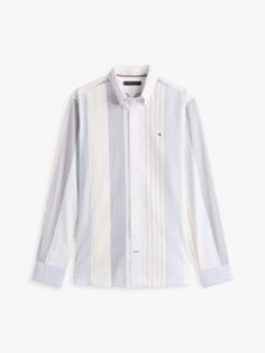 Regular Fit Mix Stripe All-Day Shirt — Optic White/Multi Stripe 5