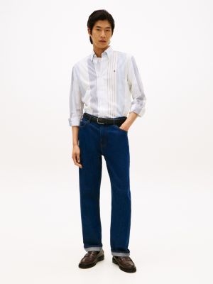 Мужские рубашки Tommy Hilfiger Regular Fit Mix Stripe All-Day Shirt — фото 3