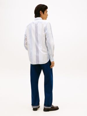 Regular Fit Mix Stripe All-Day Shirt | Tommy Hilfiger USA