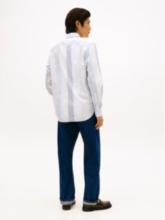 Regular Fit Mix Stripe All-Day Shirt — Optic White/Multi Stripe 4