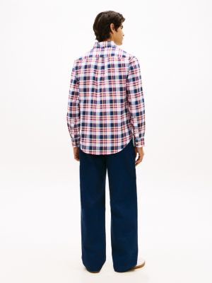 Мужские рубашки Tommy Hilfiger Regular Fit Bold Plaid Twill Shirt — фото 4