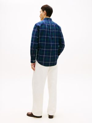 Мужские рубашки Tommy Hilfiger Regular Fit Windowpane All-Day Shirt — фото 4