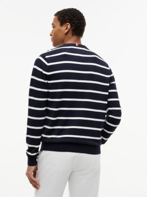 Мужские свитеры Tommy Hilfiger Striped Classic Crewneck Sweater — фото 5
