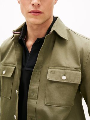 Мужские свитеры Tommy Hilfiger Regular Fit Slub Twill Overshirt — фото 3