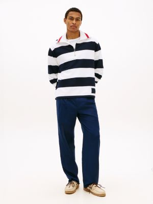 Breton Stripe Quarter-Zip Sweatshirt | Tommy Hilfiger