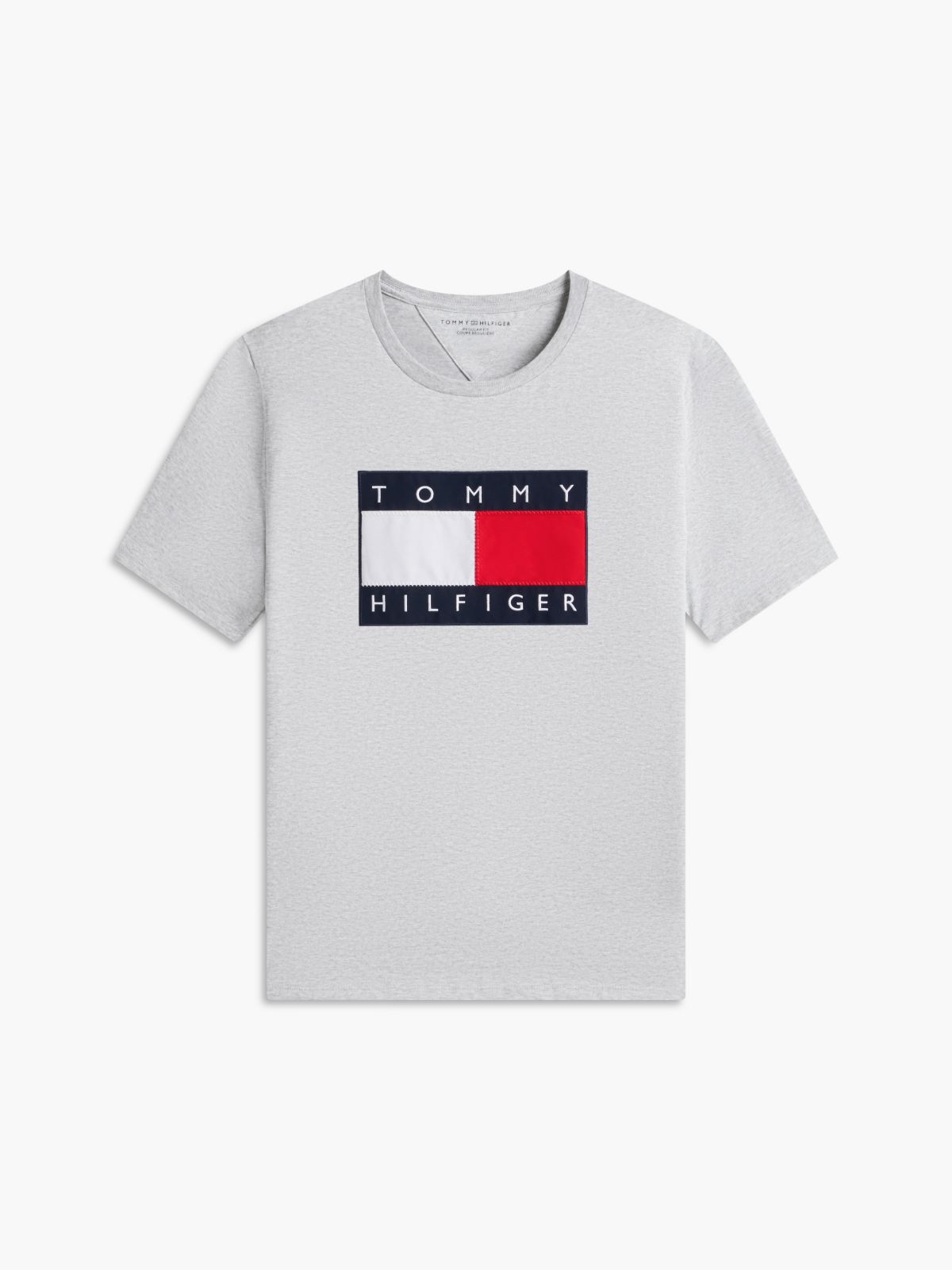 Big Flag Logo T-Shirt — Grey Heather
