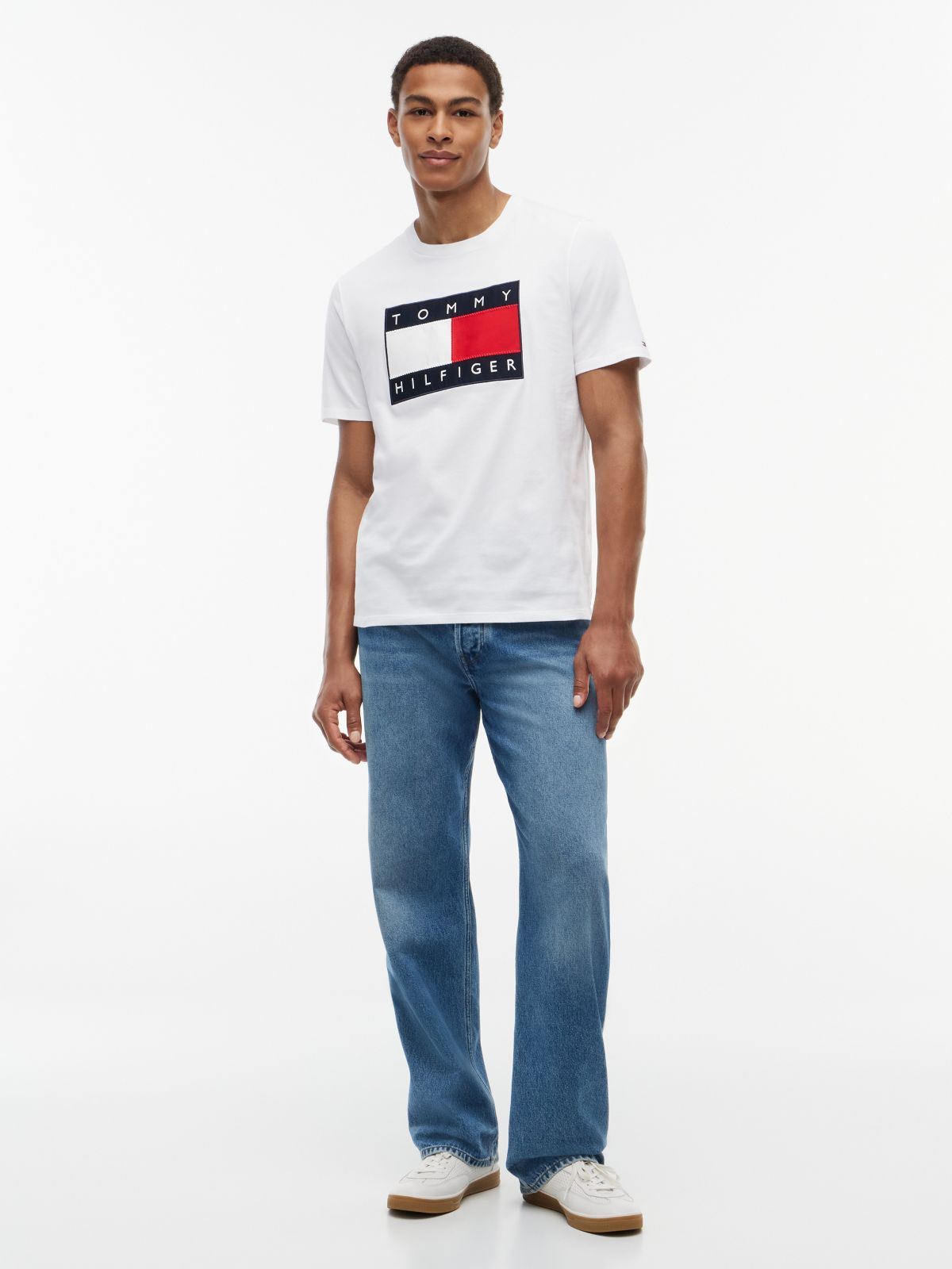 Big Flag Logo T-Shirt — Optic White