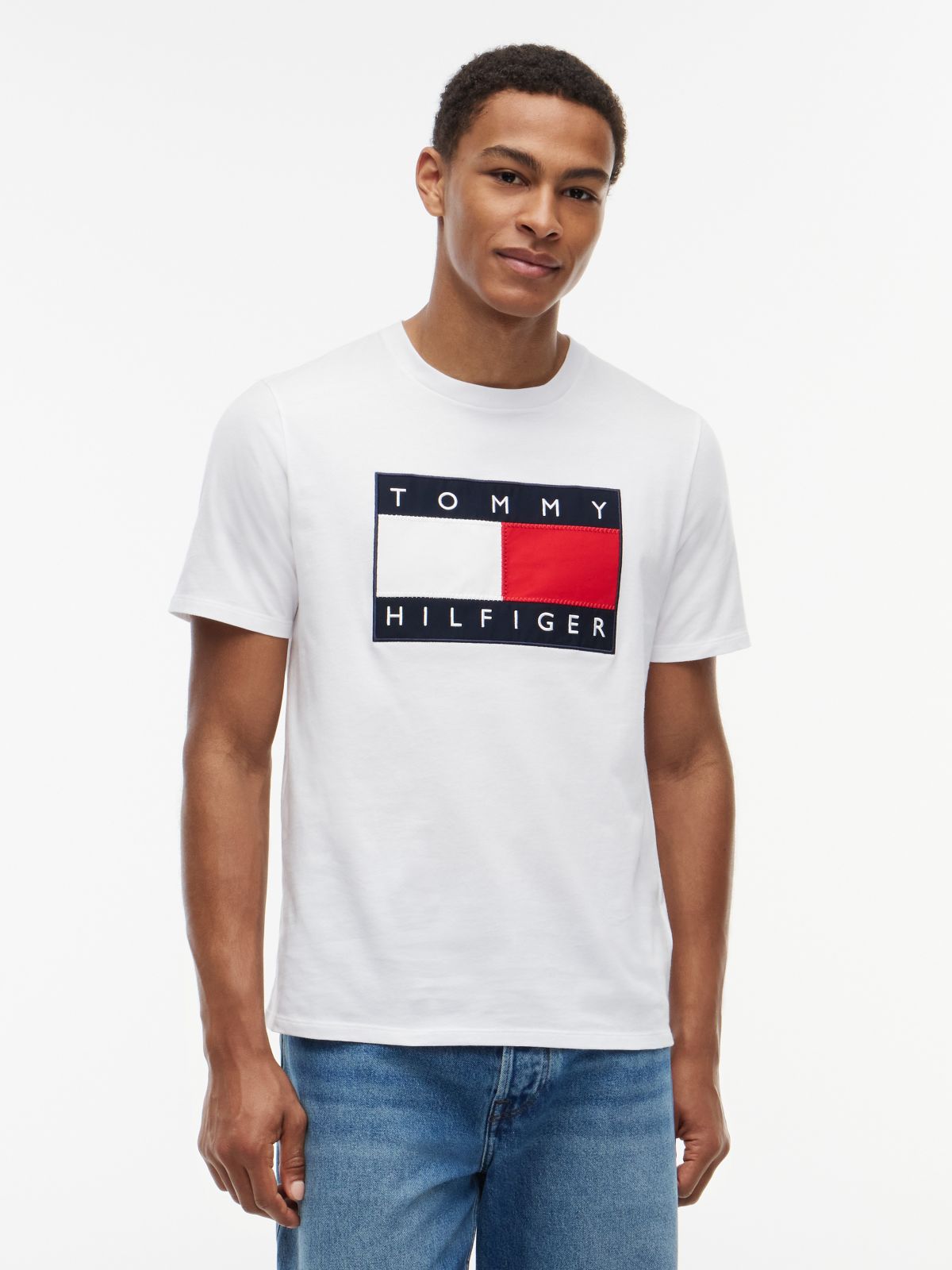 Big Flag Logo T-Shirt — Optic White