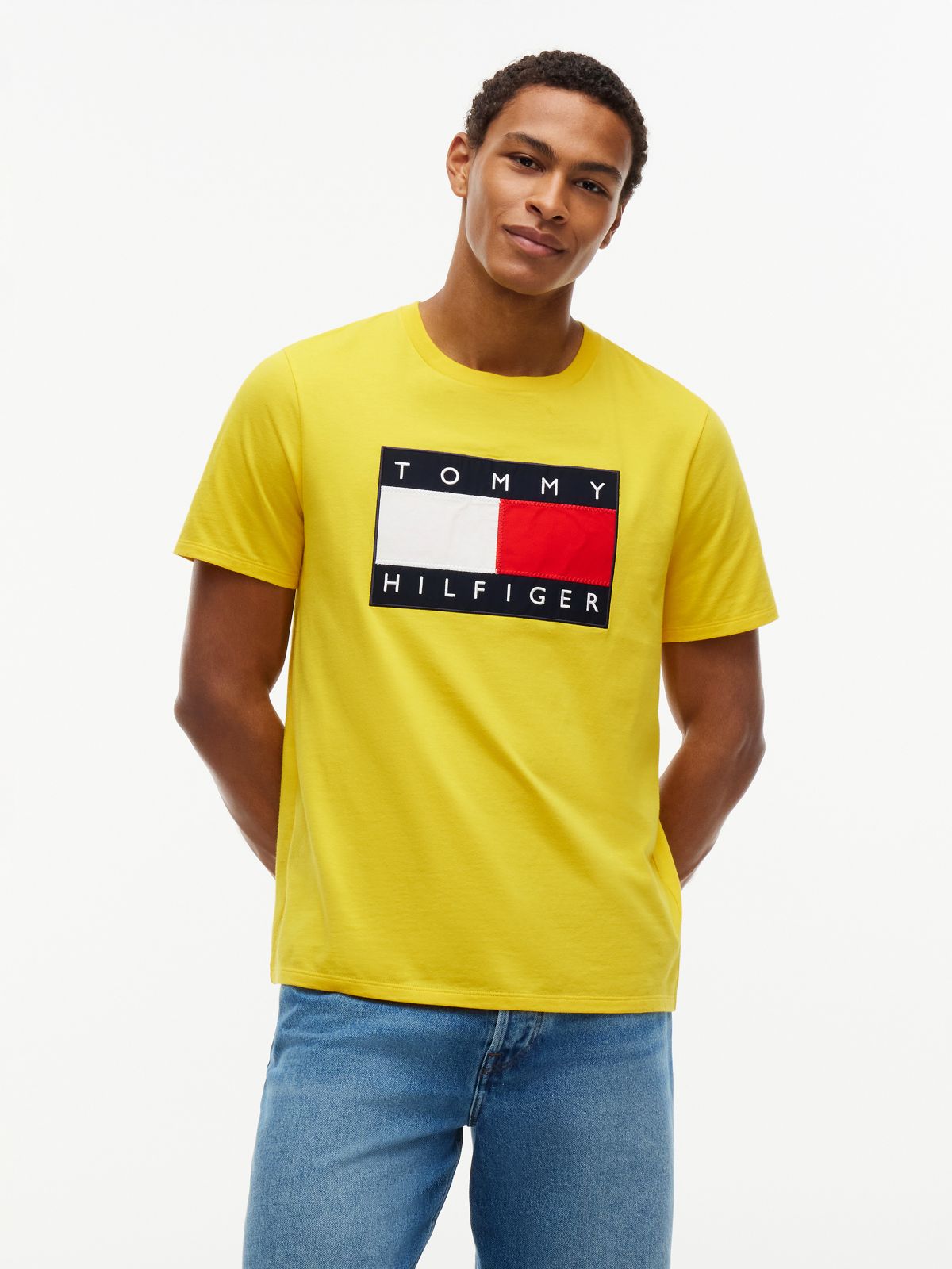 Big Flag Logo T-Shirt — Marigold Yellow