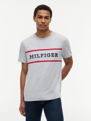 Hilfiger Logo T-Shirt, Grey Heather