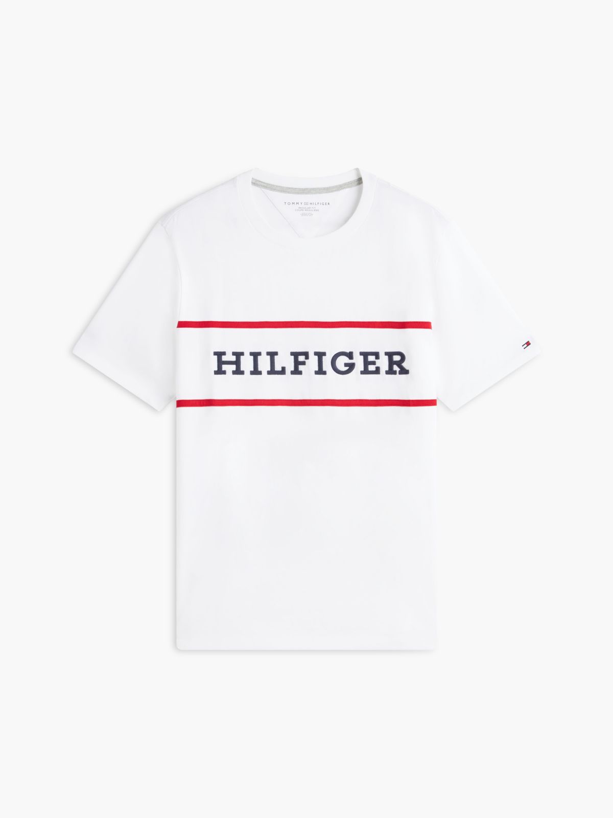 Hilfiger Logo T-Shirt — Optic White
