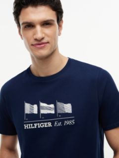 Hilfiger Multi-Flag Logo T-Shirt — Light Navy 3