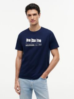 Hilfiger Multi-Flag Logo T-Shirt — Light Navy 1