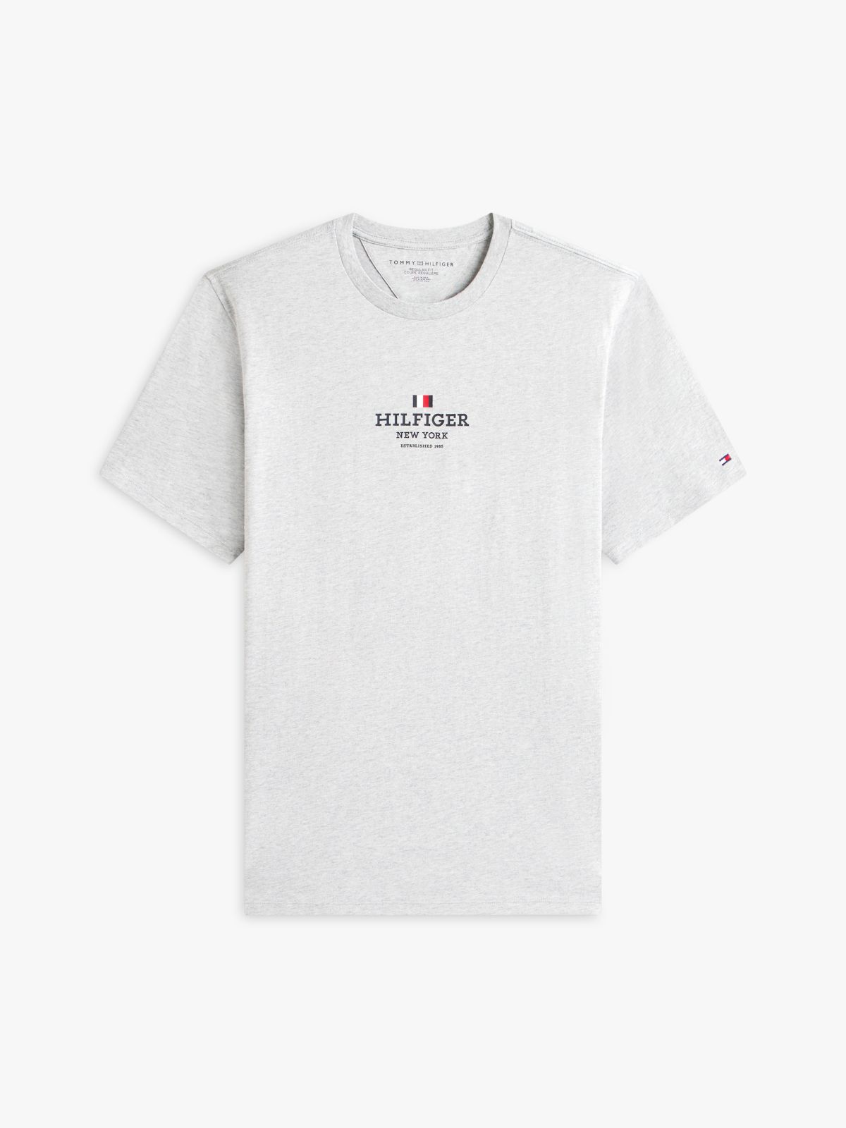 Hilfiger Logo T-Shirt — Grey Heather