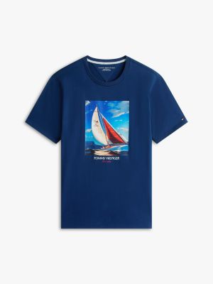 Мужские футболки Tommy Hilfiger Hilfiger Sailing Photo Print T-Shirt — фото 5