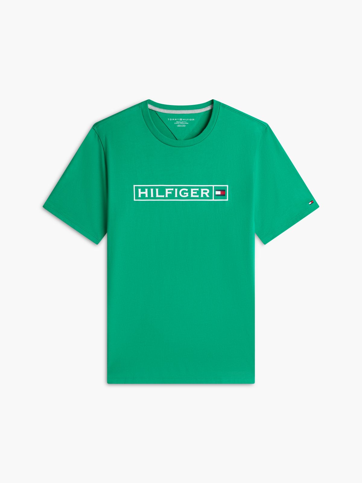 Hilfiger Box Logo T-Shirt — Olympic Green