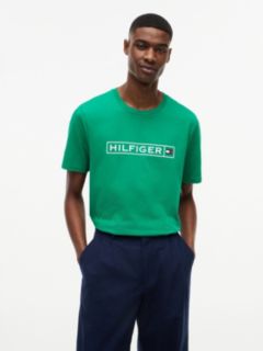 Hilfiger Box Logo T-Shirt — Olympic Green 1