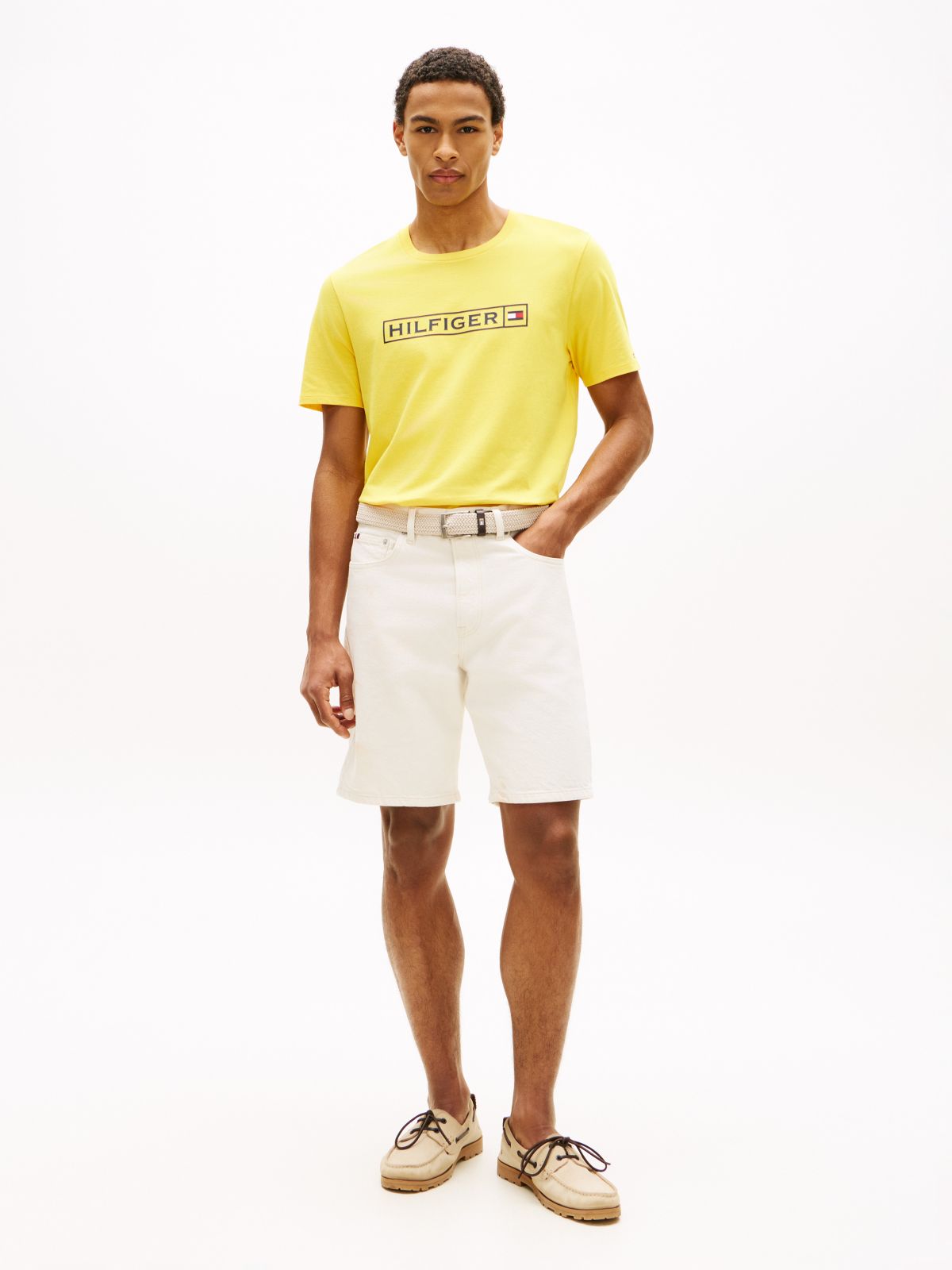 Hilfiger Box Logo T-Shirt — Marigold Yellow