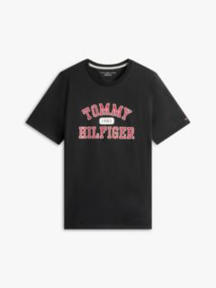 Tommy Varsity Logo T-Shirt — Black 5