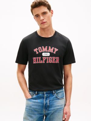 Tommy Varsity Logo T-Shirt, Black