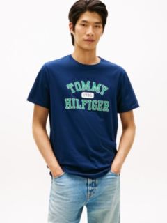 Tommy Varsity Logo T-Shirt — Light Navy 1