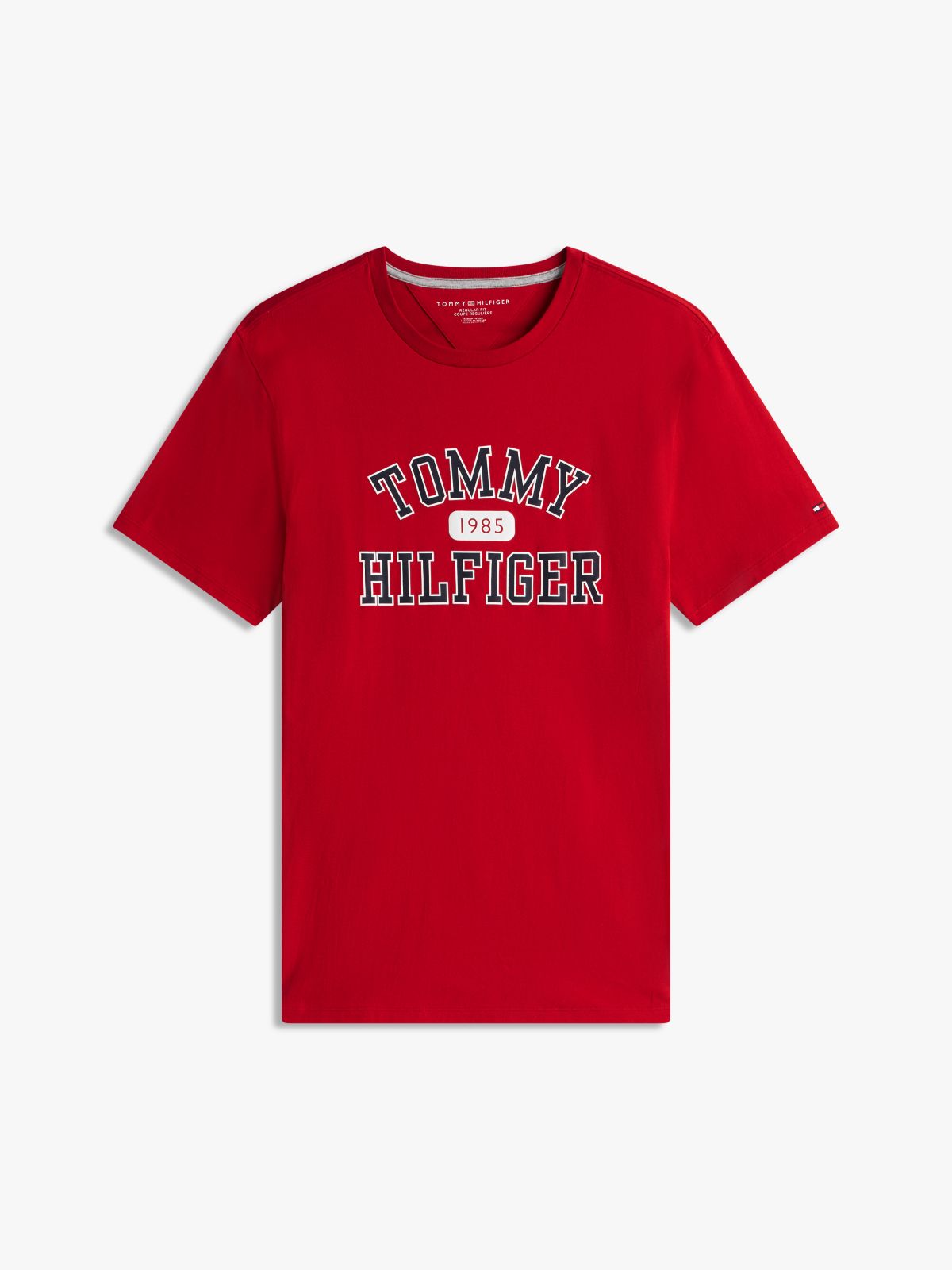 Tommy Varsity Logo T-Shirt — Medium Red