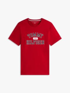 Tommy Varsity Logo T-Shirt — Medium Red 5